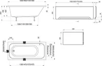 VANN RAVAK CHROME 170X70CM