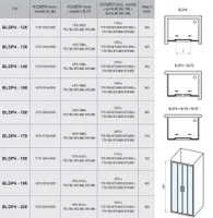 DUŠIUKS RAVAK BLIX BLDP4-130, 130X190CM, ALUMIINIUM