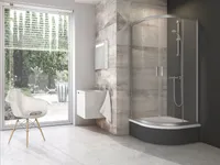 DUŠINURK RAVAK BLIX BLCP4-90, 90X175CM SATIIN, LÄBIPAISTEV