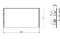 KINNITUSKONSOOL VALAMU JAOKS RAVAK CLASSIC MINI 400