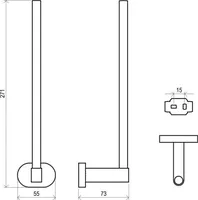 WC-PABERIHOIDJA RAVAK CHROME CR 420.00, KROOM