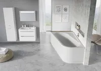 NURGAVANN RAVAK CHROME ASÜMMEETRILINE 170X105CM VASAK