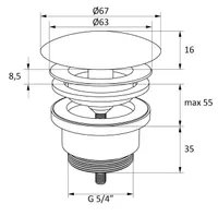 VALAMU ÄRAVOOLUPESA RAVAK 46MM