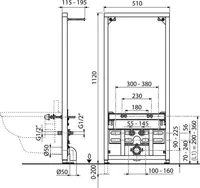 BIDEE PAIGALDUSMOODUL RAVAK II/1120