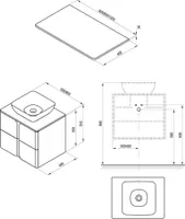 VALAMUALUNE LAUAPLAAT RAVAK BALANCE 800 VALGE