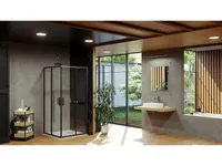 DUŠIKABIIN RAVAK BLIX SLIM BLSRV2-90, 90X195CM MUST