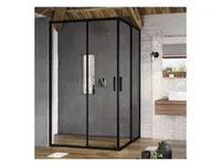 DUŠINURK RAVAK BLIX SLIM BLSRV2K-100, 100X195CM MUST