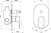 DUŠISEGISTI RAVAK ESPIRIT ELEGANTA EL 061.60 ROOSA KULD