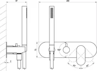 DUŠISEGISTI RAVAK ESPIRIT ELEGANTA EL 065.60 ROOSA KULD