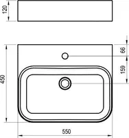 VALAMU RAVAK CERAMIC SLIM WALL 550 R