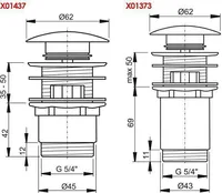 VALAMU ÄRAVOOLUPESA RAVAK CLICK-CLACK VALGE