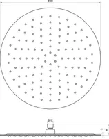 VIHMADUŠŠ RAVAK CHROME SLIM 400 MM 984.02