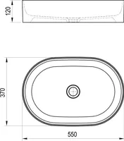 VALAMU RAVAK CERAMIC 550 O SLIM MUST MATT