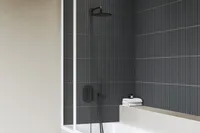 DUŠIOTSIK ÜLADUŠILE RAVAK 250MM, 985.20BLM, MUST MATT