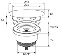 VALAMU ÄRAVOOLUPESA RAVAK FLAT MUST MATT