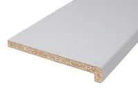 AKNALAUD LAMINEERITUD PUITPLASTPLAAT P2 18X2400X200MM NINAGA VALGE