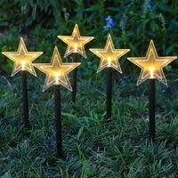 JÕULU VAIVALGUSTI AEDA TÄHED 5TK 5 LED SOE VALGE IP44, 3XAAA