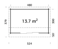 AIAMAJA PALMAKO INES 13,7M² SLIDE PLUS