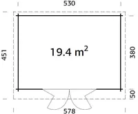 AIAMAJA PALMAKO LEA 19,4M² BIFOLD