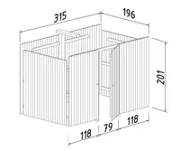 AUTOVARJUALUNE PALMAKO KARL 23,1M² KUURIGA