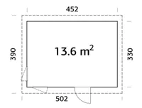ELEMENTMAJA PALMAKO NORDIC ETTA 13,6M²