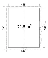 ELEMENTMAJA PALMAKO NORDIC PLUS CHARLOTTE 21,5M²