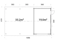 GARAAŽ PALMAKO ROGER 19,0+33,2M² ALGKOMPLEKT