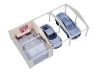 GARAAŽ PALMAKO ROGER 19,0+33,2M² SEKTSIOONUKSEGA