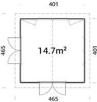 PAVILJON PALMAKO ISABELLA 14,7M²