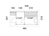 SAUNAMAJA PALMAKO SANNA 6,8M²