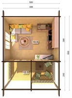 SUVEMAJA PALMAKO AGNETA 18,8+12,5M²