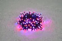 JÕULUVALGUSTUS SISE 200LED IP44 PUNANE/ROOSA/SININE 13,9M