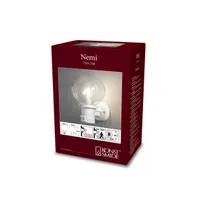 VÄLISVALGUSTI KONSTSMIDE NEMI UP SEINALE 60W IP44 E27 VALGE