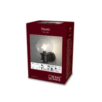 VÄLISVALGUSTI KONSTSMIDE NEMI UP SEINALE 60W IP44 E27 MUST