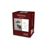 VÄLISVALGUSTI KONSTSMIDE BUDGET UP SEINALE 60W IP23 E27 MUST