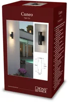 VÄLISVALGUSTI KONSTSMIDE CUNEO SEINALE E27 15W IP54 MUST HÄMARDATAV