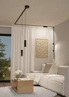 SIINIVALGUSTI JÄTKUKOMPLEKT EGLO TPLUS 1M MUST