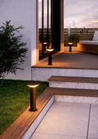 VÄLISVALGUSTI EGLO RIGOSA VÄIKE POST IP44 MUST/VALGE