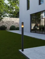 VÄLISVALGUSTI SALLE SUUR POST E27 IP54 MUST