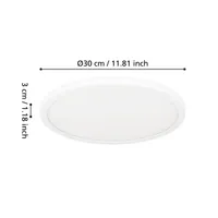 VÄLISVALGUSTI MINERARIO LAE 30CM VALGE