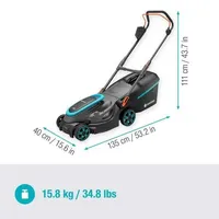 MURUNIIDUK GARDENA POWERMAX 37/36V P4A, AKU JA LAADIJAGA