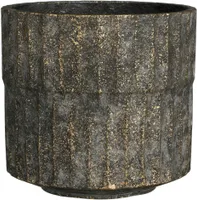 ÜMBRISPOTT MICA DECORATIONS APIRO 21X22,5CM MUST