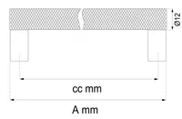MÖÖBLIKÄEPIDE HABO SELMA 96 MUST 2TK/PK