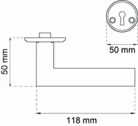 KÄEPIDE+VÕTMEKILP HABO MIAMI KOMBI HARJATUD