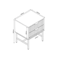 ABILAUD / ÖÖKAPP HELVE 48X40XH60CM, MELAMIIN