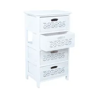 KUMMUT MIHKLI 4-SAHTLIGA 40X29X73CM, VALGEL