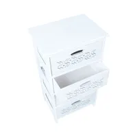 KUMMUT MIHKLI 4-SAHTLIGA 40X29X73CM, VALGEL