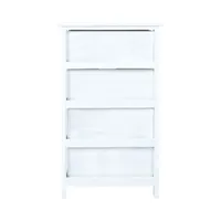 KUMMUT MIHKLI 4-SAHTLIGA 40X29X73CM, VALGEL