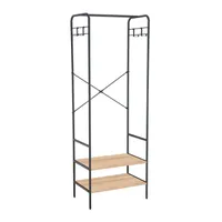 ESIKURIIUL HANNES 64X40XH180CM, RUSTIK MELAMIIN