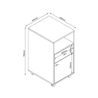 KUMMUT LESTER 40X48XH76CM, MELAMIIN